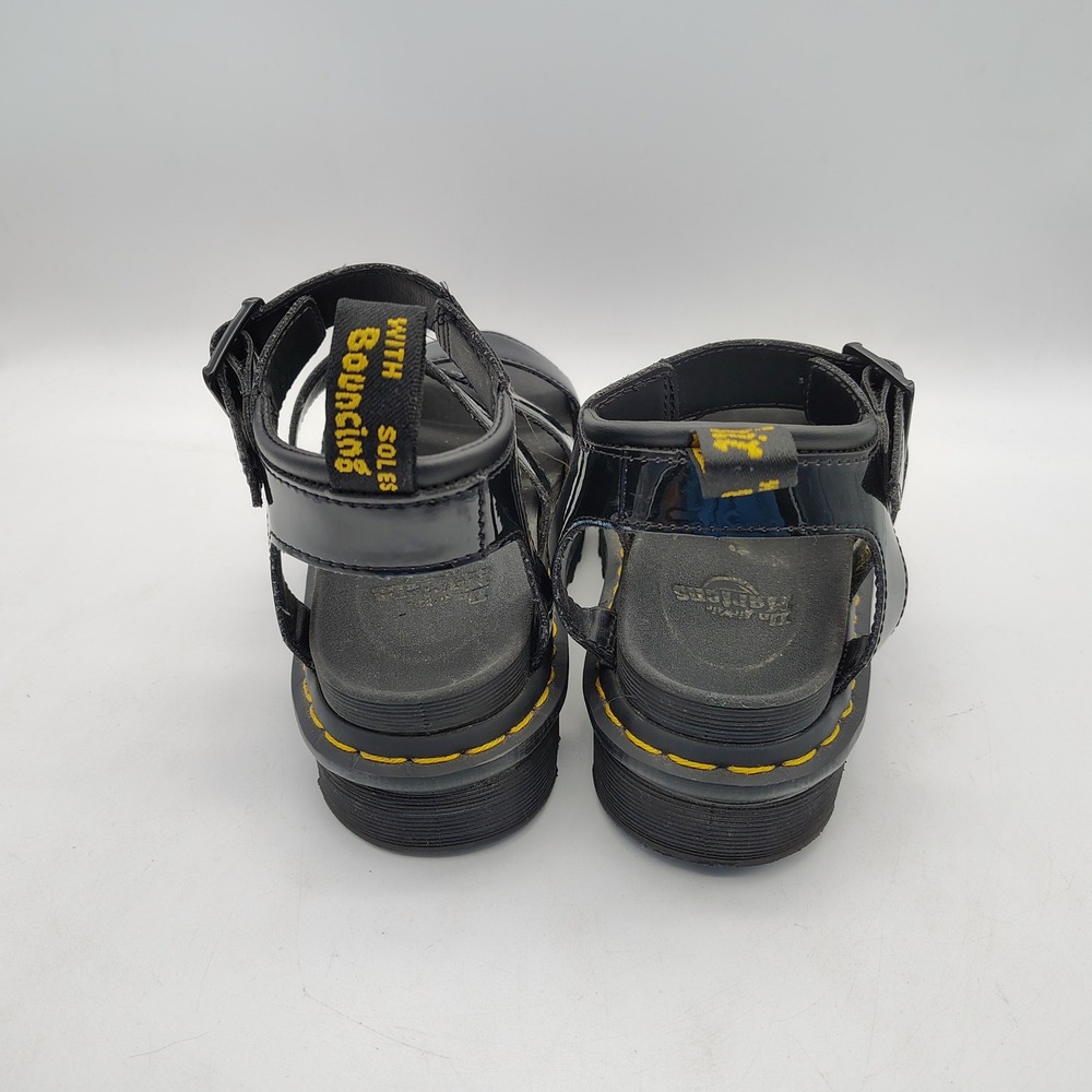 Dr. Doc Martens Blaire Women's Platform Sandals Black Bouncing Sole Chunky US 5 - Picture 2 of 7